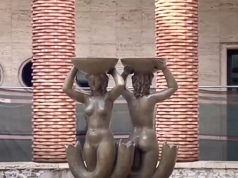 Ostia, grazie a Poste Italiane la Fontana delle Sirene ritrova il suo splendore