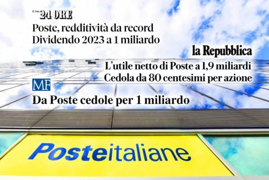 “Volano gli utili” e “Conti record”: i successi di Poste Italiane sui quotidiani nazionali