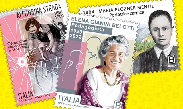8 marzo: tre francobolli dedicati alla forza delle donne