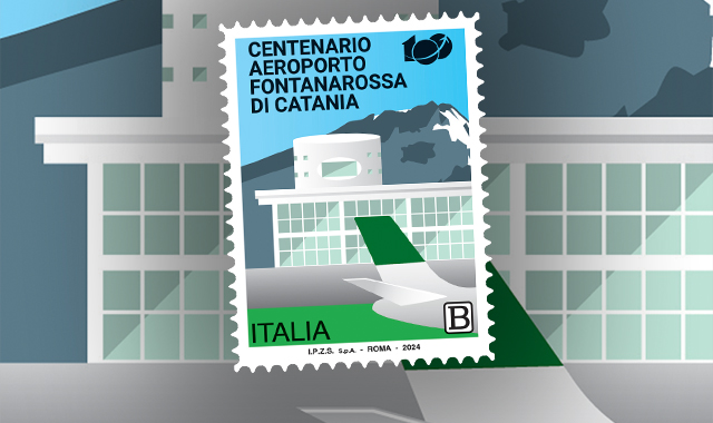 Aeroporto di Catania: un francobollo celebra i 100 anni