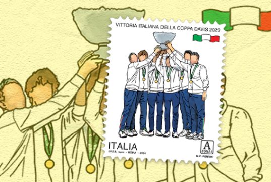 Poste: un francobollo celebra il trionfo italiano nella Coppa Davis del 2023