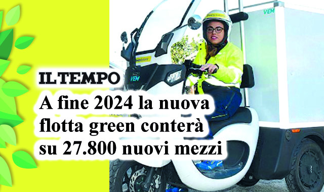 Flotta green: Poste Italiane verso quota 27.800 mezzi entro il 2024