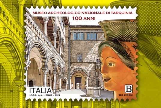 Un francobollo per il Museo Archeologico Nazionale di Tarquinia