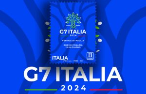 Filatelia, un francobollo celebrativo della Presidenza Italiana del G7