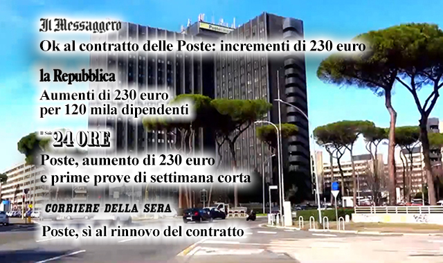 Aumenti e Welfare: il rinnovo del contratto di Poste sui quotidiani nazionali