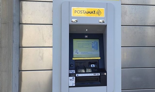 Due ATM Postamat di nuova generazione a Mussomeli e Acquaviva Platani