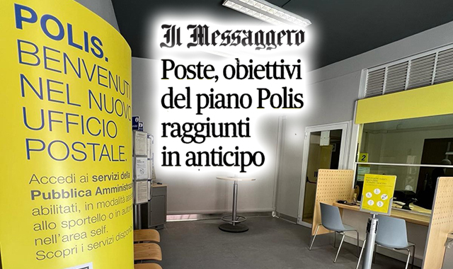 Poste, gli obiettivi del piano Polis sono stati raggiunti in anticipo