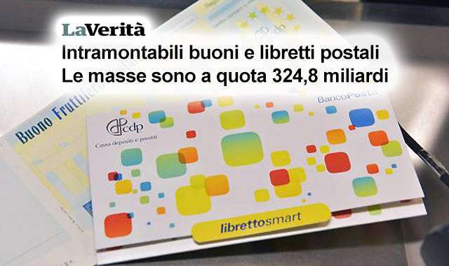 Risparmio postale: metà dei residenti in Italia si affida a buoni e libretti