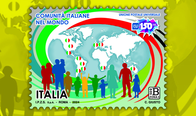 Un francobollo per celebrare 150 anni di Unione Postale Universale